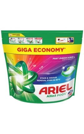 ARIEL-Капсулы для стирки Ariel Pods All-in-1 Color для цветных тканей 70 шт-8700216764186-