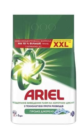 ARIEL-Стиральный порошок ARIEL Горный Источник 37 циклов стирки 5 кг-8006530178112-