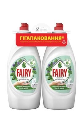 FAIRY-Средство для мытья посуды Fairy Чайное дерево и мята 900 мл × 2 шт-8006530210850-
