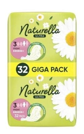 NATURELLA-Гігієнічні прокладки Naturella Ultra Camomile Maxi Quatro 32 шт-8006540399569-