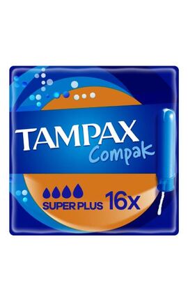 TAMPAX-Тампони Tampax Compak Super Plus з аплікатором 16 шт-8001841300399-