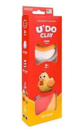 STRATEG-Набір для ліплення Strateg UDO CLAY Коко 1 шт-4823113893903-