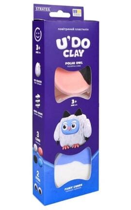 STRATEG-Набір для ліплення Strateg UDO CLAY Різнокольоровий 1 шт-4823113893798-