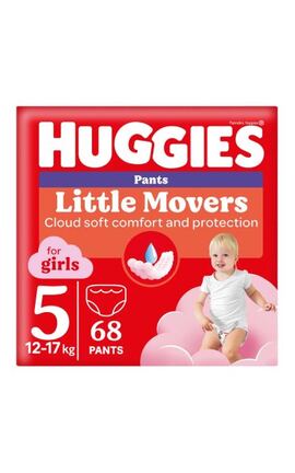 HUGGIES-Підгузки-трусики для дівчаток Huggies розмір 5 12-17 кг 68 шт-5029053564111-