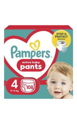 PAMPERS-Підгузки-трусики дитячі Pampers Pants розмір 4 9-15 кг 108 шт-8006540069448-