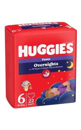 HUGGIES-Трусики-підгузки Huggies Overnights Pants 6 15-25 кг 22 шт-5029053581101-