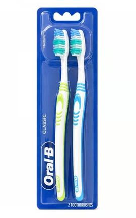 Oral-B-Зубная щетка Oral-B Classic средней жесткости 2 шт-8006530291408-