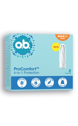 O.B.-Тампоны женские гигиенические o.b. ProComfort Super 8 шт-3574661900247-
