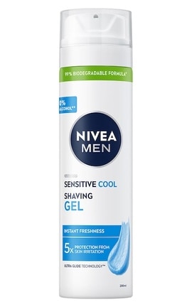 NIVEA-Гель для бритья Nivea Men Instant Protection Охлаждающий для чувствительной кожи 200 мл-5900017065434-