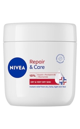 NIVEA-Крем універсальний NIVEA Відновлення та догляд для сухої та дуже сухої шкіри з провітаміном B5 та ніацинамідом 400 мл-4006000038896-