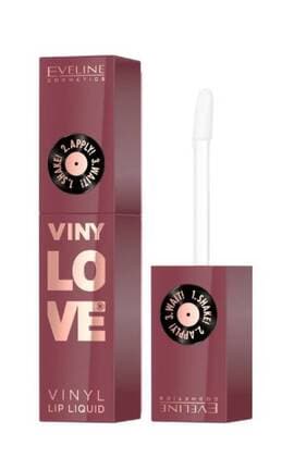 EVELINE-Рідка помада для губ Eveline Cosmetics VinyLove Vinyl Lip Liquid с виниловым финишем 03 Bestie 4 мл-5903416086673-