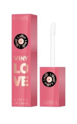 EVELINE-Рідка помада для губ Eveline Cosmetics VinyLove Vinyl Lip Liquid з вініловим фінішем 05 Rosy 4 мл-5903416086642-