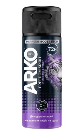 ARKO-Дезодорант-спрей для чоловіків ARKO МЕН ФРІДОМ СПІРІТ 150 мл-8690506562380-