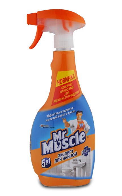 MR MUSCLE-Средство для чистки ванной Mr Muscle Профессионал-4823002002676