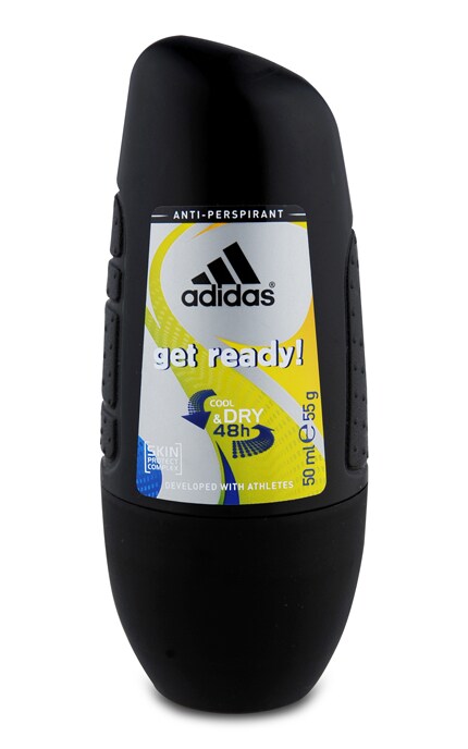 ADIDAS-Дезодорант кульковий Adidas Get Ready для чоловіків, 50 мл-3607349806521