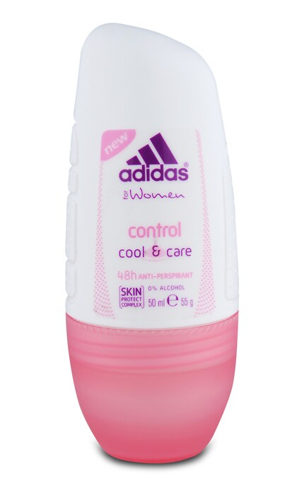 ADIDAS-Дезодорант кульковий Adidas Cool & Care Control для жінок, 50 мл-3412241900174