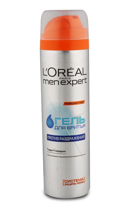 MEN EXPERT-Гель для гоління L'Oreal Paris Men Expert Проти подразнень, 200 мл-3600520303284