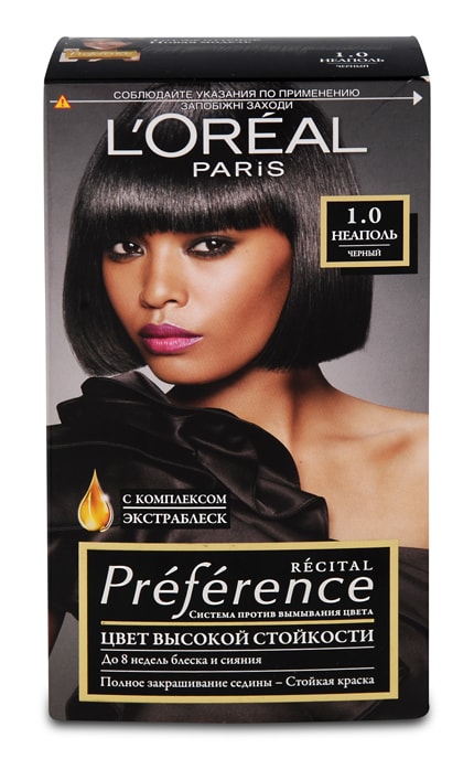 PREFERENCE-Фарба для волосся L’Oreal Paris Preference 1.0 Неаполь чорный 1 шт-3600524118402