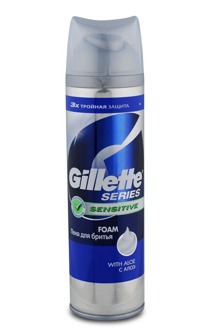 GILLETTE-Пена для бритья Gillette Series Sensitive Skin-3014260214678