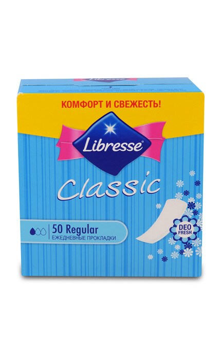 Щоденні гігієнічні прокладки Libresse Pantyliners Classic Deo
