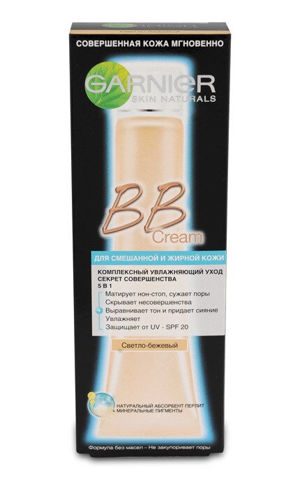 GARNIER SKIN NATURAL-ВВ-крем Garnier Skin Naturals Секрет Досконалості Проти жирного блиску, світло-бежевий-3600541202139