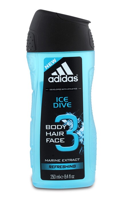 ADIDAS-Гель для душа Adidas Ice Dive 2 в 1-3412240620103