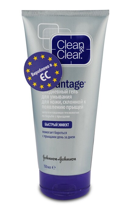 CLEAN & CLEAR-Гель для вмивання Clean & Clear Advantage Швидкий Ефект проти прищів, 150 мл-3574660177596
