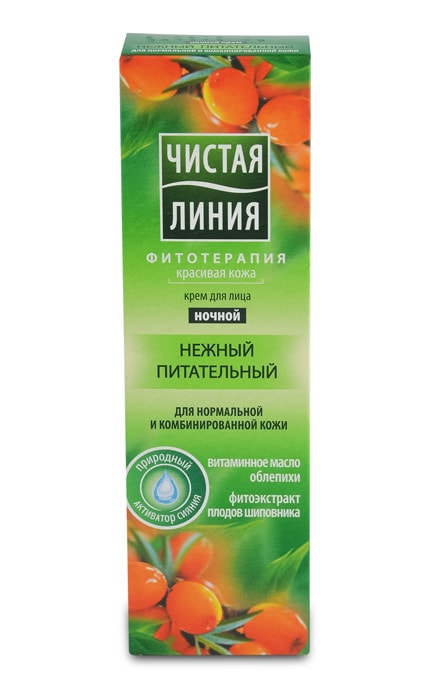 ЧИСТАЯ ЛИНИЯ-Ночной крем Чистая линия Питательный для нормальной и комбинированной кожи-8714100711194