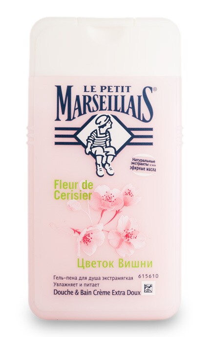 LE PETIT MARSEILLAIS-Гель-піна для душу Le Petit Marseillais Квітка Вишні, 250 мл-3574661148434