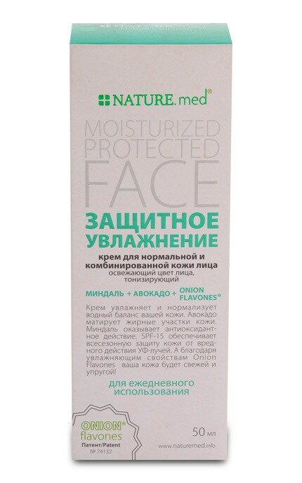 NATURE.MED-Крем для обличчя Nature.Med Захисне зволоження для нормальної шкіри, 50 мл-4820065531402