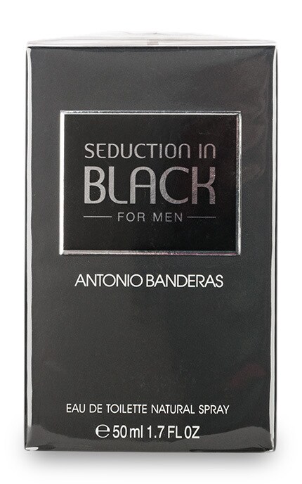 ANTONIO BANDERAS-Туалетна вода Antonio Banderas Seduction In Black для чоловіків, 50 мл-8411061698594