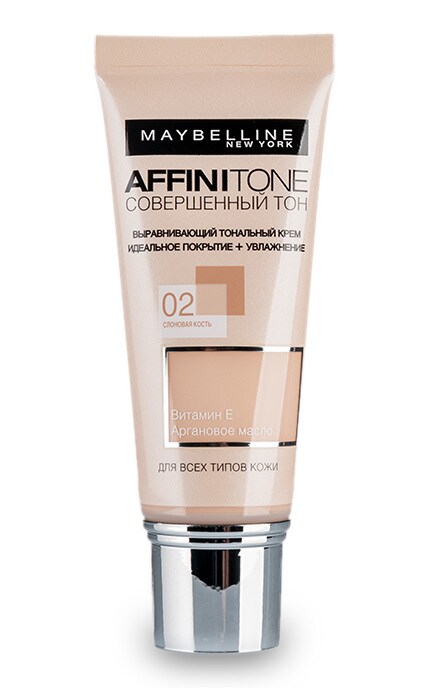 MAYBELLINE NY-Тональний крем для обличчя Maybelline Affinitone Досконалий Тон, відтінок 02, 30 мл-3600530403592