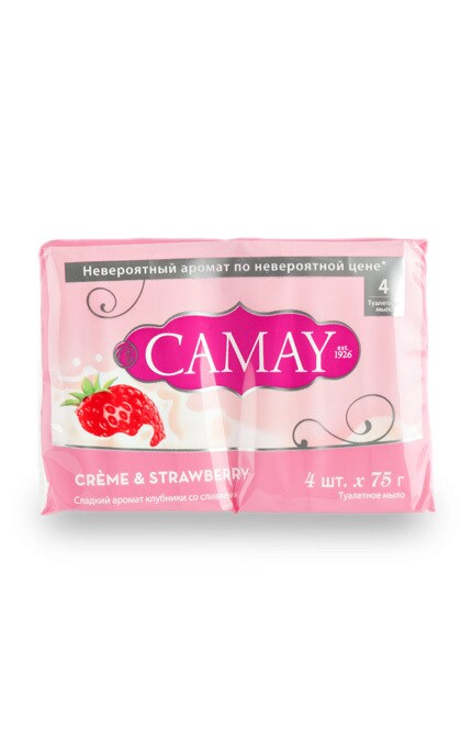 Мило туалетне Camay Полуниця з вершками