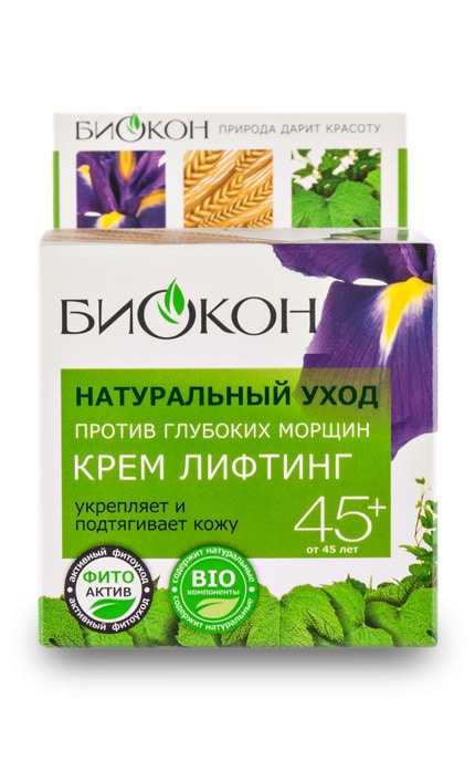 БИОКОН-Крем-ліфтинг Біокон Натуральний догляд 45+-4820160032569