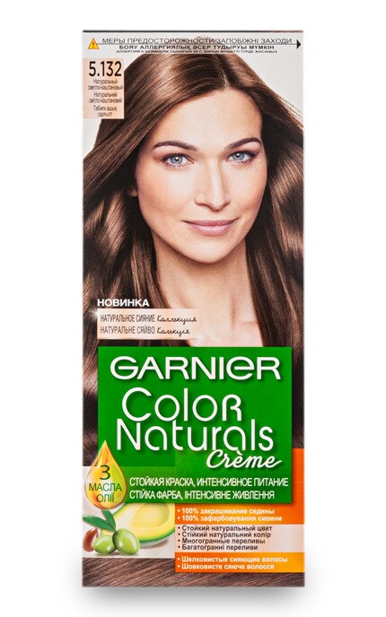 GARNIER COLOR NATURALS-Краска для волос Garnier Color Naturals, 5.132 Натуральный светло-каштановый-3600541914933