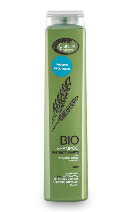 GIARDINI DI BELLEZZA BIO-Біо шампунь Giardini di Bellezza Віо з екстрактом проса, 300 мл-8019653019064