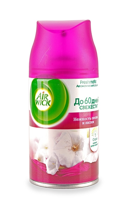 AIR WICK FRESHMATIC-Змінний аерозольний балон до Air Wick Freshmatic Ніжність шовку та лілії-4820108003521