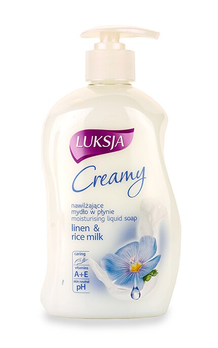 Мыло жидкое для рук Luksja Creamy Linen & Rice Milk 450 мл