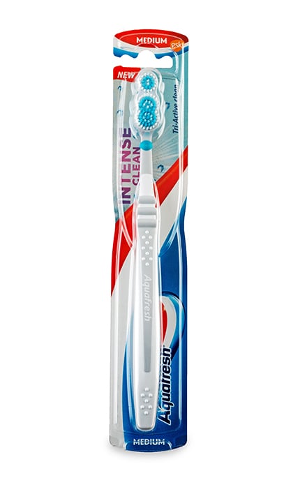 AQUAFRESH-Зубная щётка Aquafresh Intense Clean средней жёсткости-5054563010483
