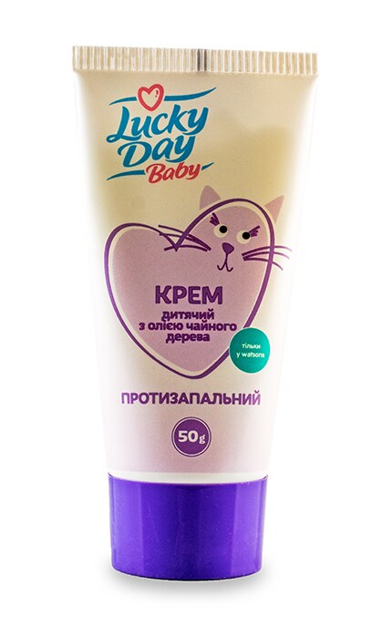 LUCKY DAY BABY-Крем детский Lucky Day Baby Противовоспалительный с маслом чайного дерева-4820147053952