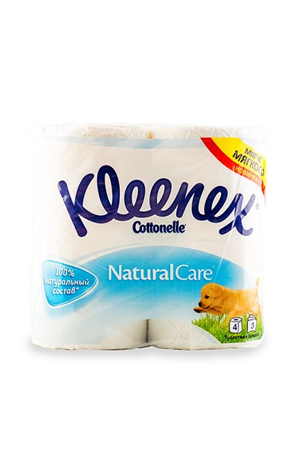 Туалетная бумага Kleenex Cottonelle Natural Care 4 шт