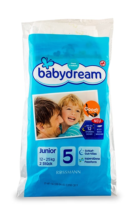 Подгузники детские Babydream Junior hjpvsh 5 12-25 кг 2 шт