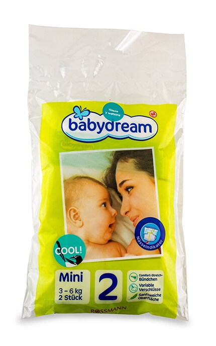 BABYDREAM-Підгузки дитячі Babydream Mini 3-6 кг-4305615096704
