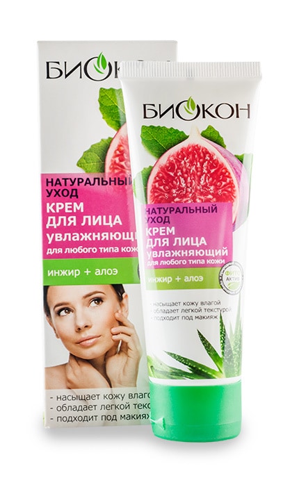 БИОКОН-Крем для обличчя Биокон Інжир+Алое-4820160035539