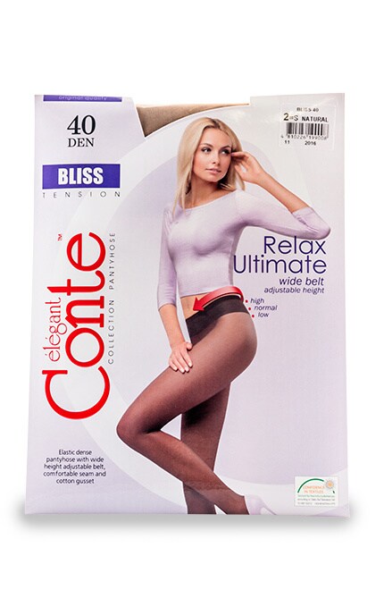 CONTE RELAX ULTIMATE-Колготки Conte Bliss Natural 40 den, 2 (S)-4810226199008