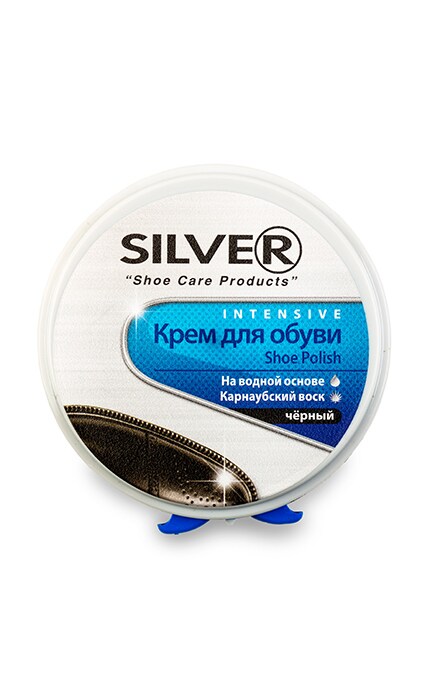 SILVER-Крем для обуви Silver черный-8690757000532