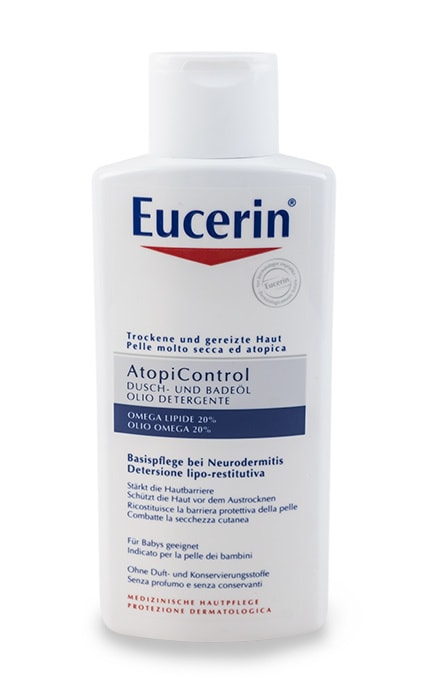 Масло для атопической кожи тела Eucerin AtopiControl очищающее 400 мл.