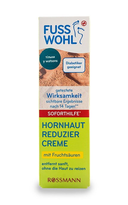 FUSSWOHL-Крем-догляд для ніг Fusswohl Rossmann Від мозолів та натоптишів-4305615639727