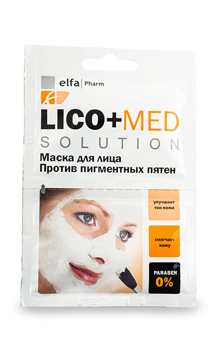 Маска для лица Elfa Pharm Lico + Med Против пигментных пятен