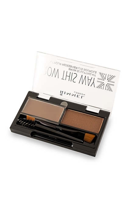 RIMMEL-Набор для моделирования бровей Rimmel Brow This Way 002 Mid Brown-3607344535037